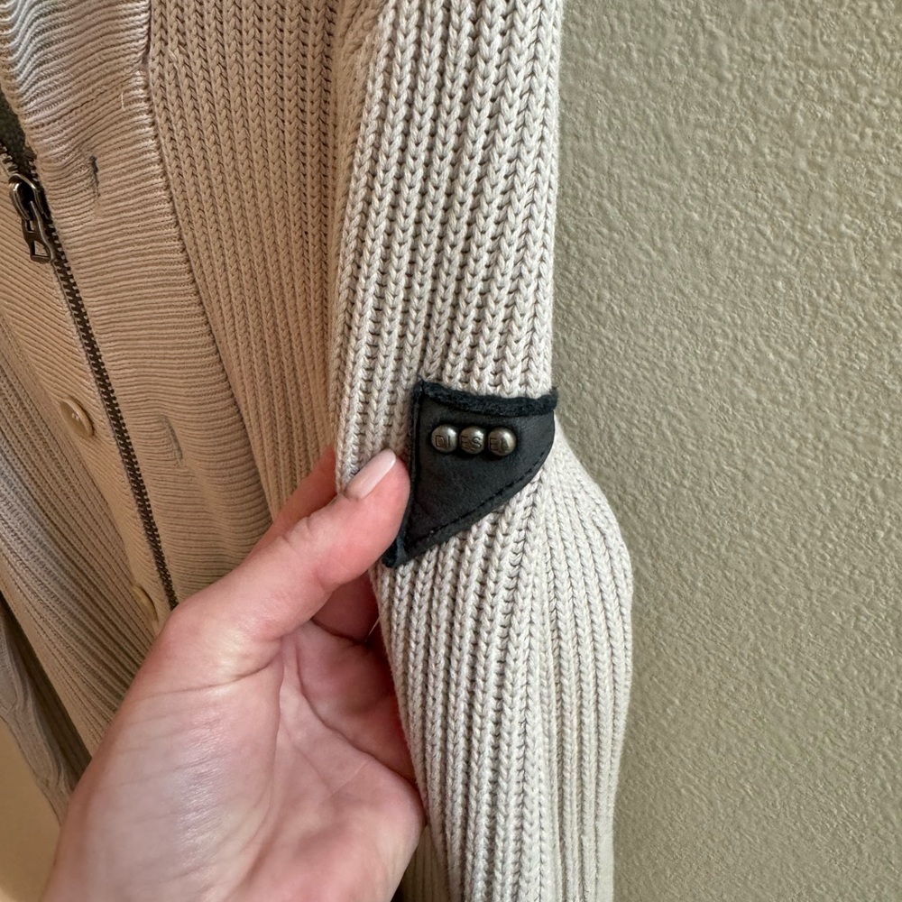 Diesel Cream Ribbed Knit Sweater - Picture 3 of 5